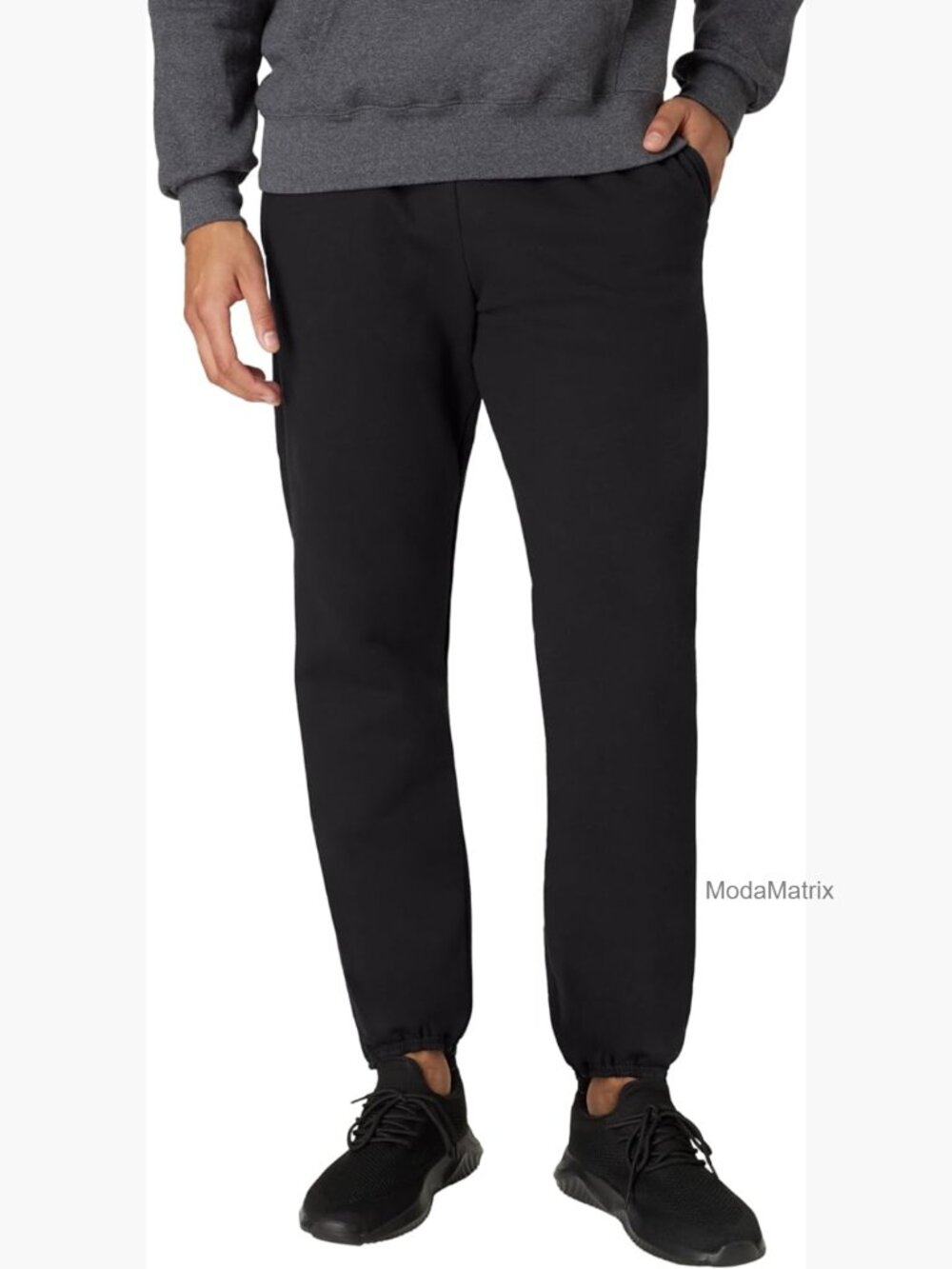Men's Cotton Fleece Sweatpants Joggers with Pockets Heavyweight